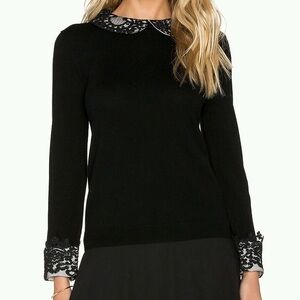 ALICE + OLIVIA LYNDA SWEATER BLACK